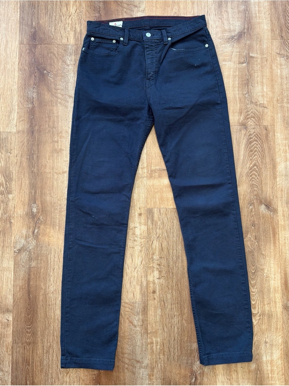 American Giant Roughneck Stretch Canvas Pants Mens 32x34 Straight Fit Blue